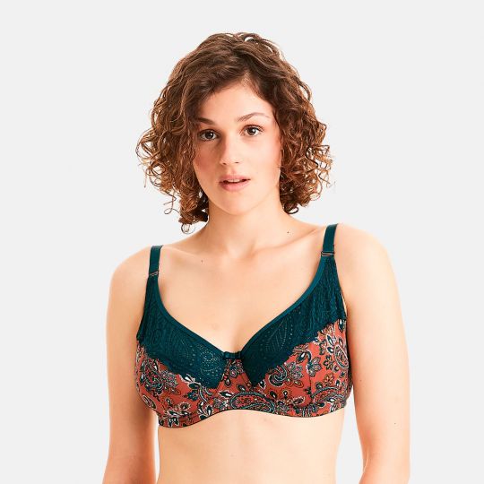 Soutien-gorge grand maintien caramel Metro