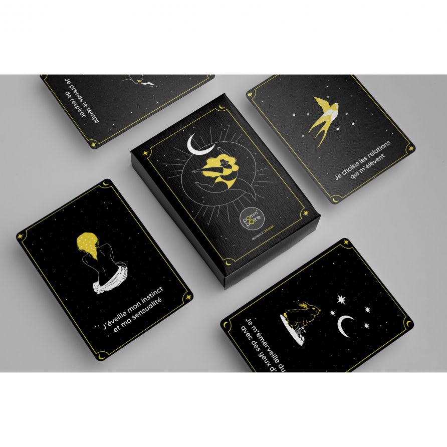 Jeu de cartes d'affirmations positives