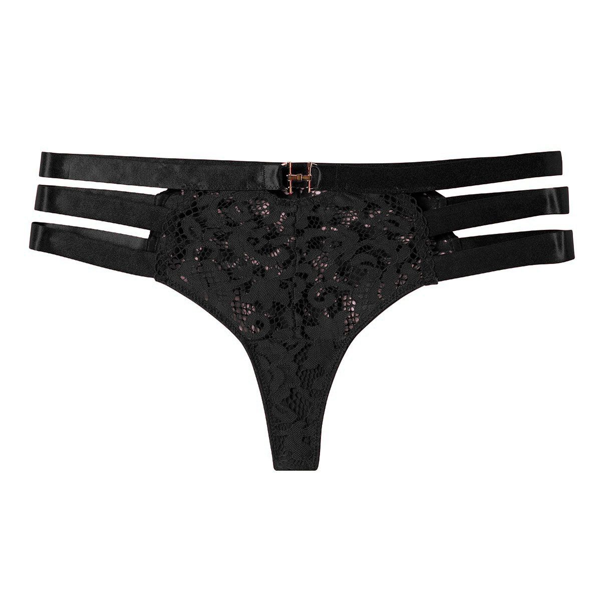Shorty tanga noir Danger - Pomm'Poire - Modalova