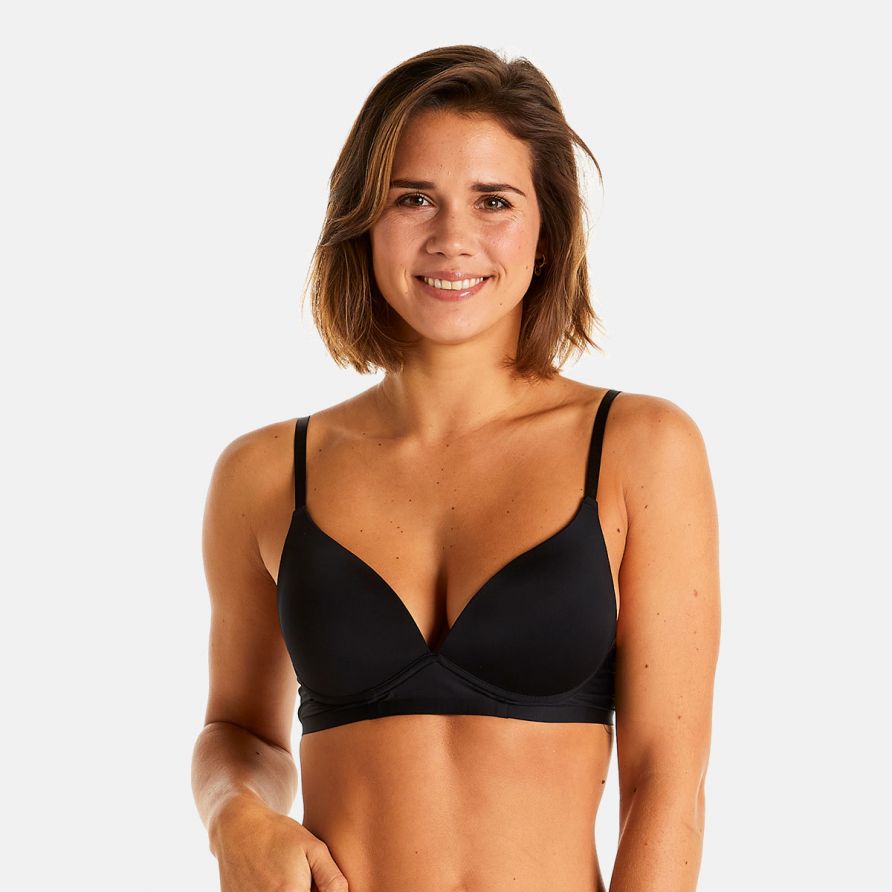 Soutien-gorge sans armatures coque souple noir Ghost