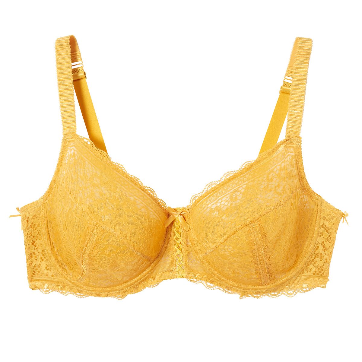 Soutien-gorge grand maintien jaune Elena