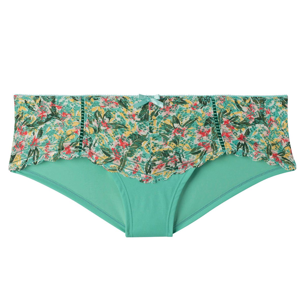 Shorty turquoise/jaune Elena