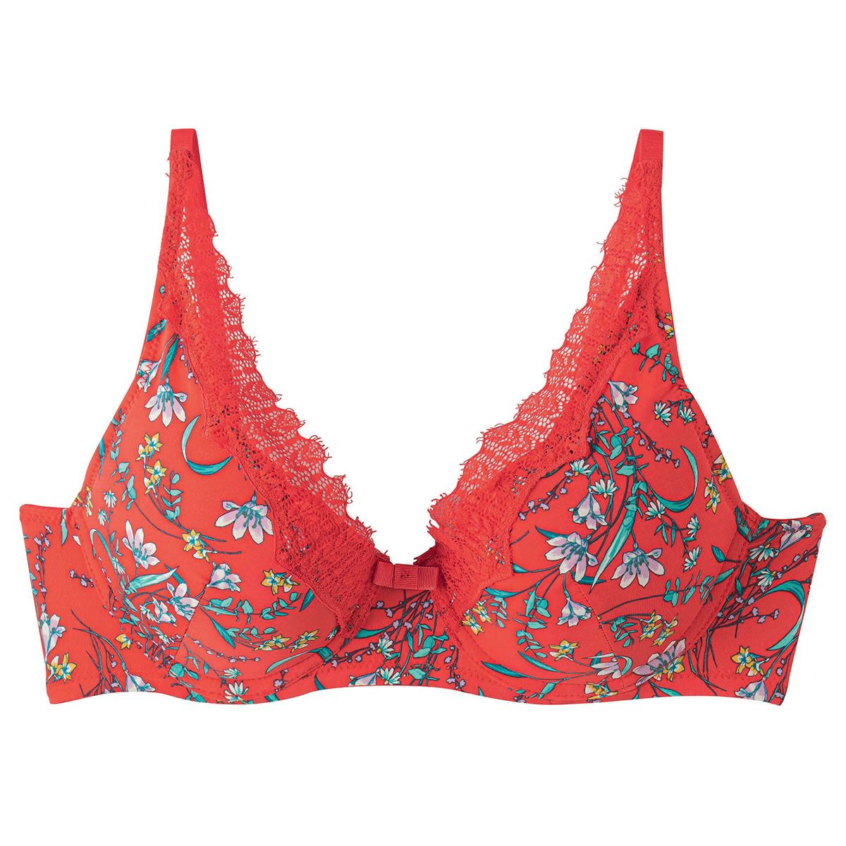 Soutien-gorge ampliforme coque moulée rouge Rouge
