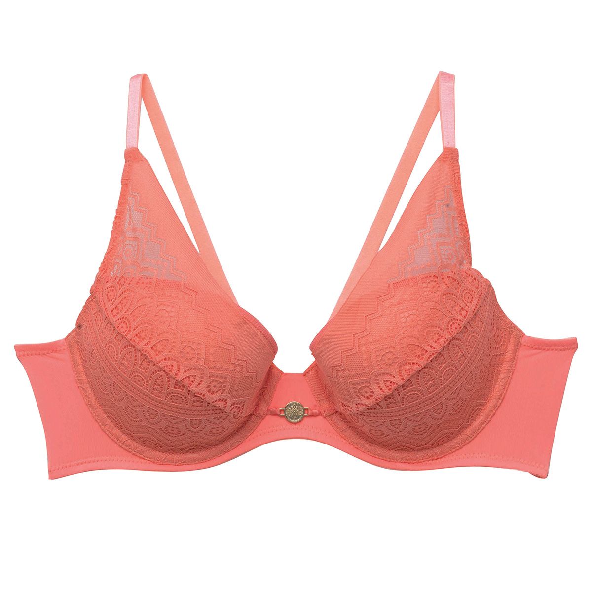 Soutien-gorge ampliforme coque moulée rose Gaufrette