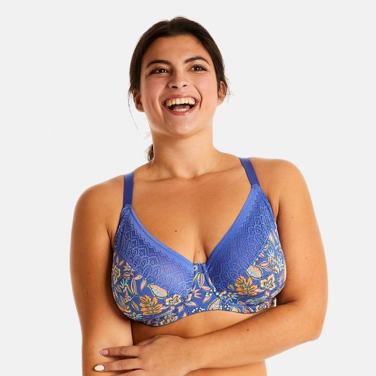 Soutien-gorge à armatures bleu Gazette