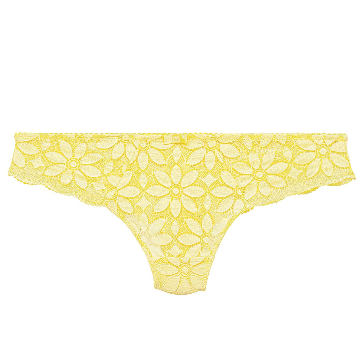 Tanga jaune Flamant Rose