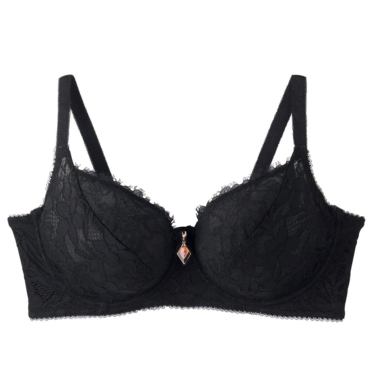 Soutien-gorge à armatures grand maintien noir Shaker