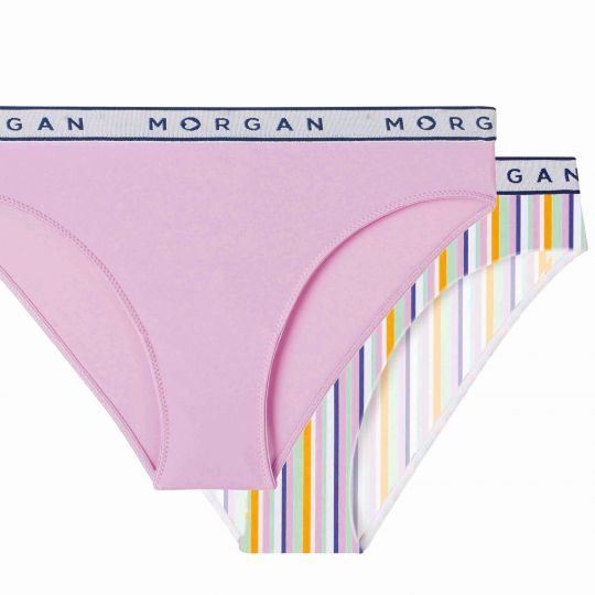 Lot de 2 slips multicolore Isa