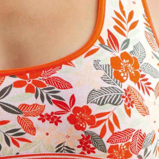 Brassière orange Inès