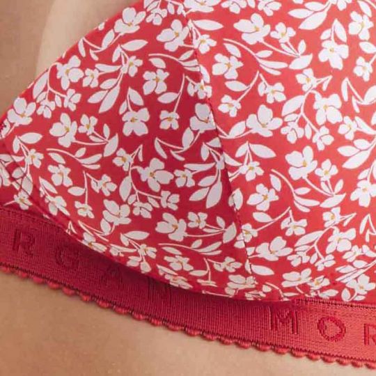 Soutien-gorge coques souples rouge Gaby