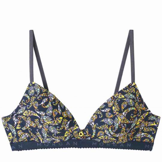 Soutien-gorge coques souples bleu Gaby