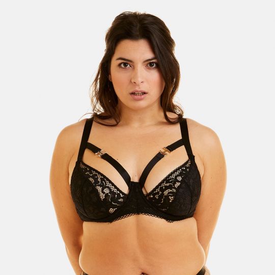 Soutien-gorge grand maintien noir Danger