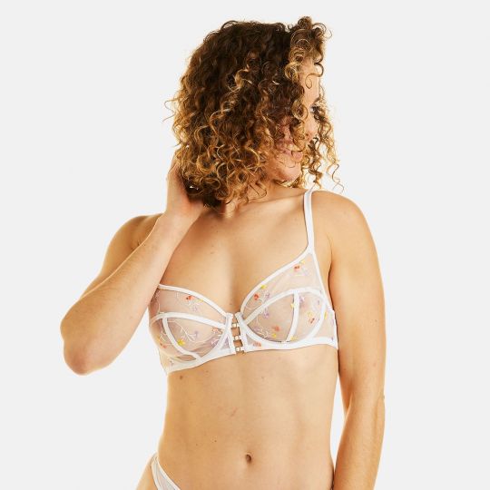 Soutien-gorge à armatures blanc Mimosa