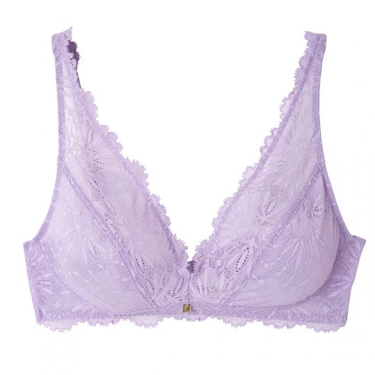 Soutien-gorge triangle sans armatures violet Lilas