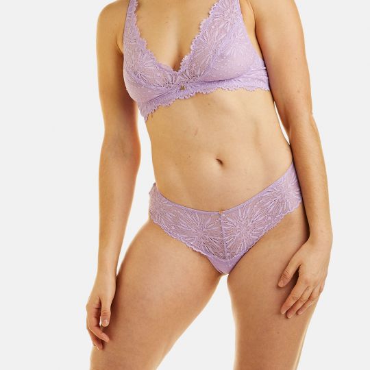 Shorty tanga violet Lilas