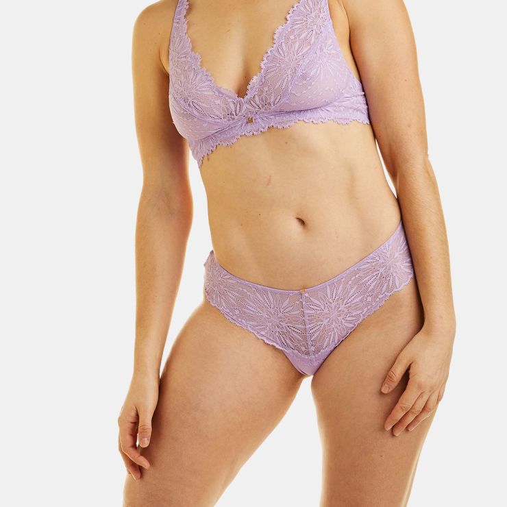 Shorty tanga violet Lilas