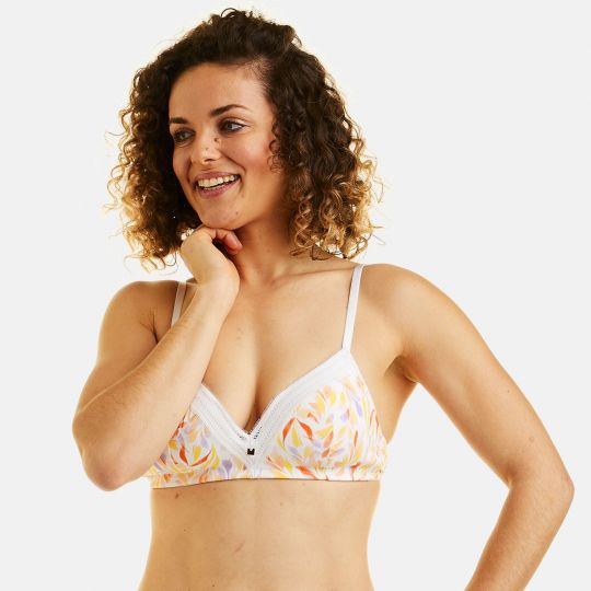 Soutien-gorge sans armatures coque souple blanc Pampa