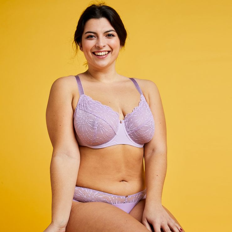 Soutien-gorge à armatures violet Lilas