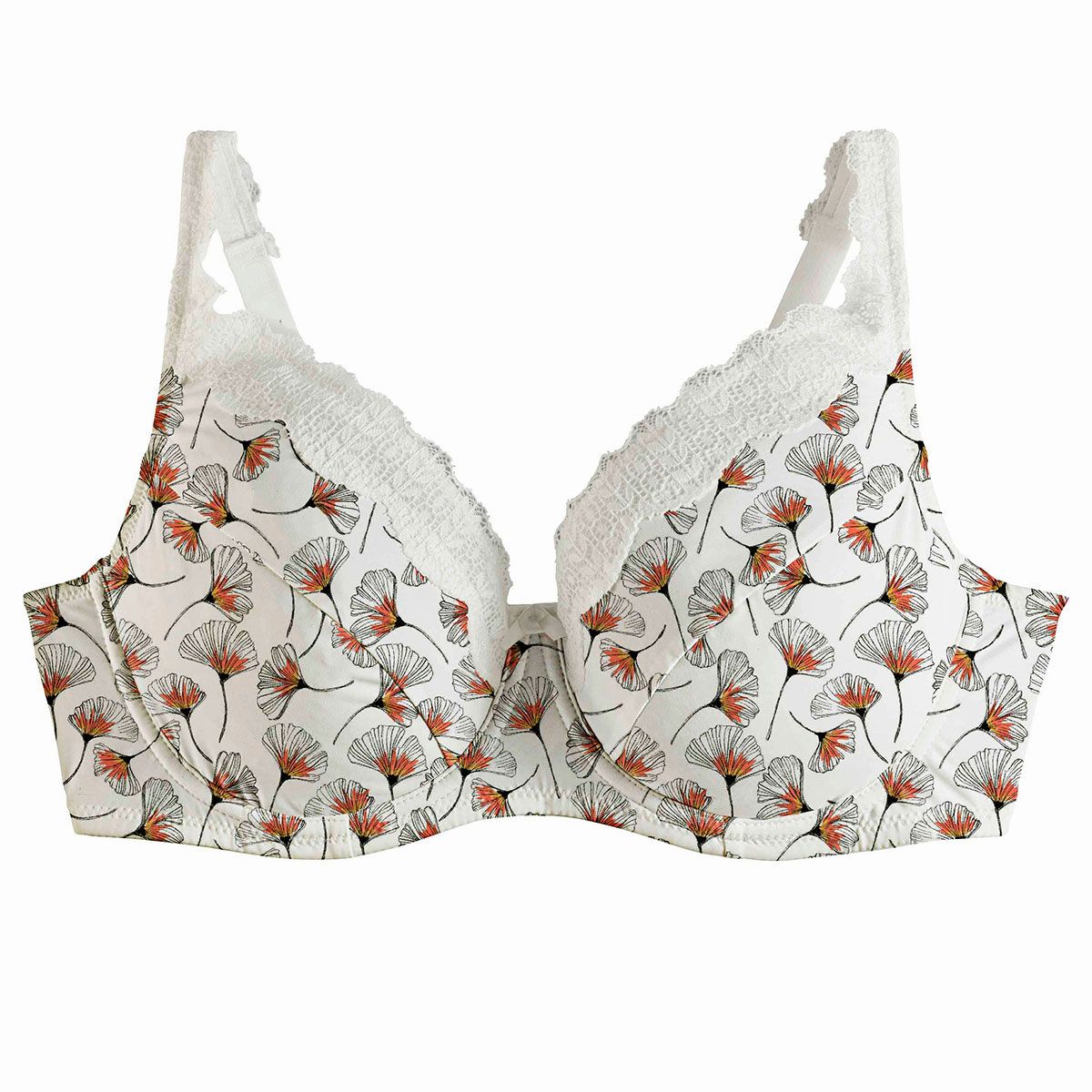 Soutien-gorge à armatures grand maintien multico/ivoire Eglantine