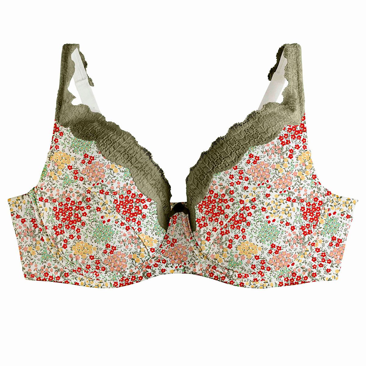 Soutien-gorge à armatures grand maintien kaki Ecrevisse