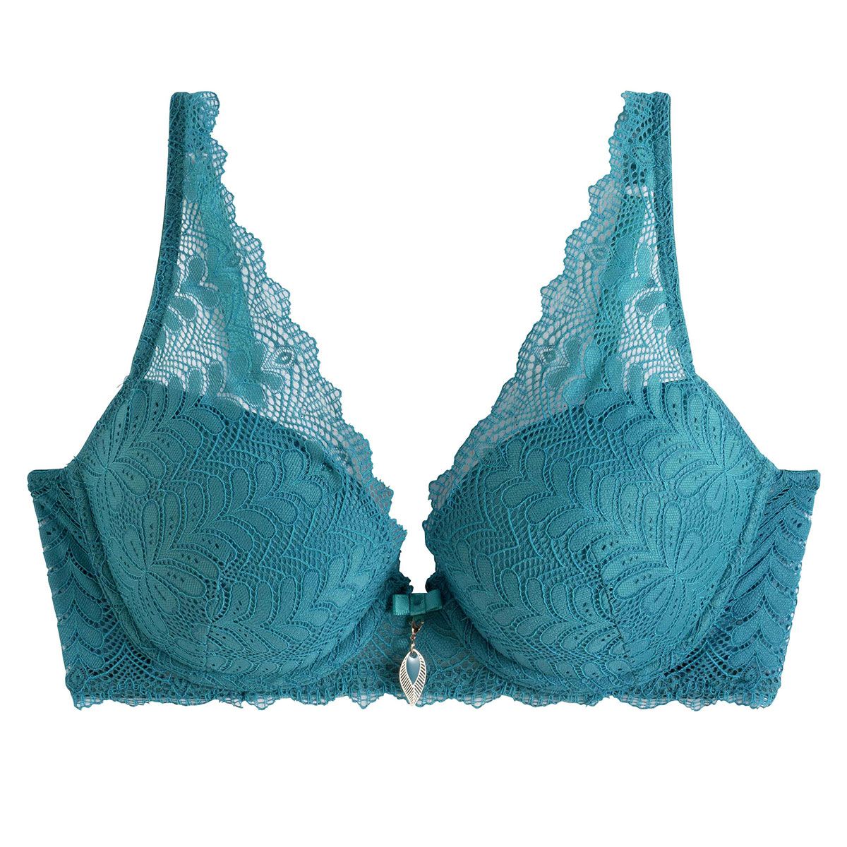 Soutien-gorge ampliforme coque moulée turquoise Index - Pomm'Poire - Modalova
