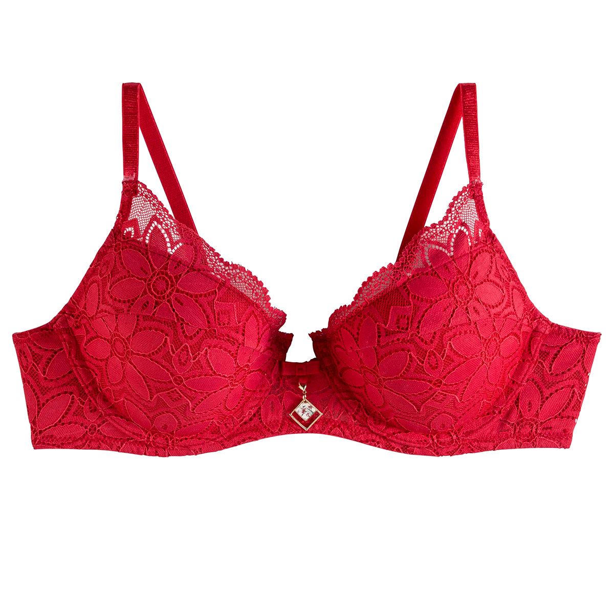 Soutien-gorge ampliforme coque moulée rouge Univers