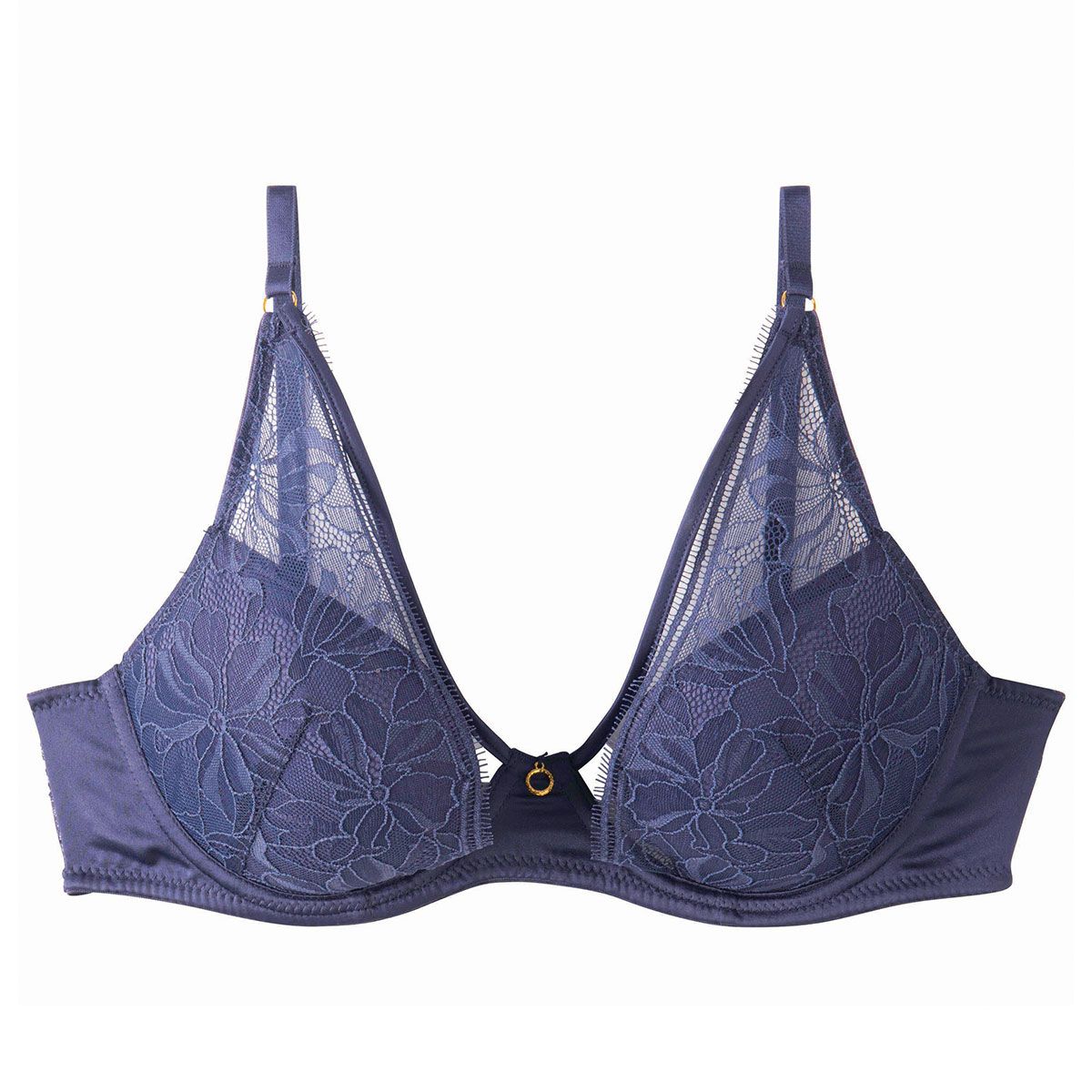 Soutien-gorge ampliforme coque moulée bleu Diabolique - Pomm'Poire - Modalova