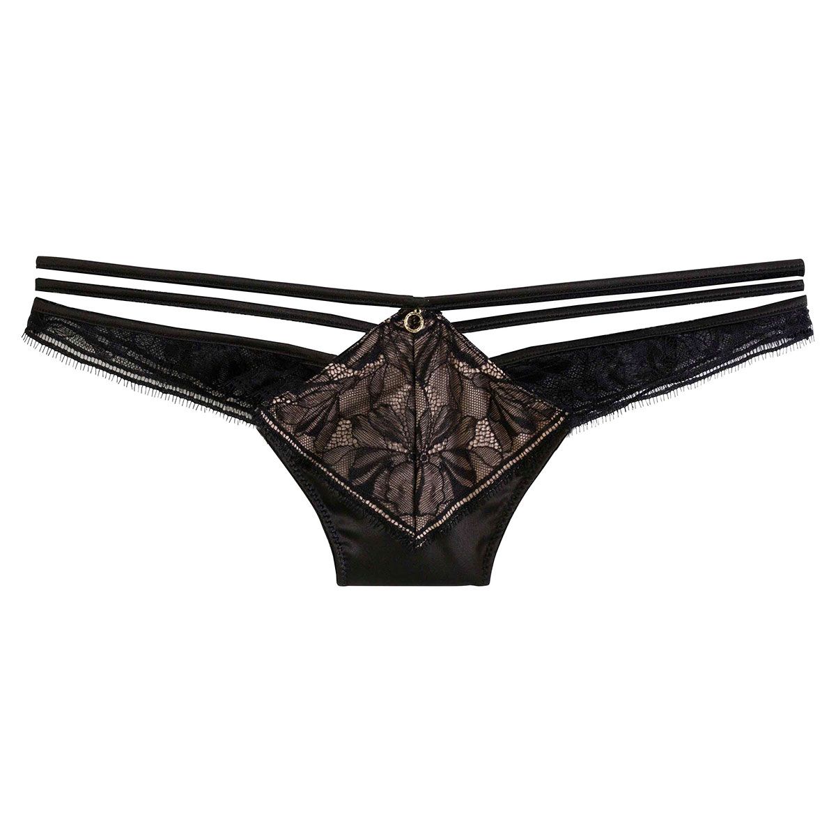 Tanga brésilien noir Dédale - Pomm'Poire - Modalova