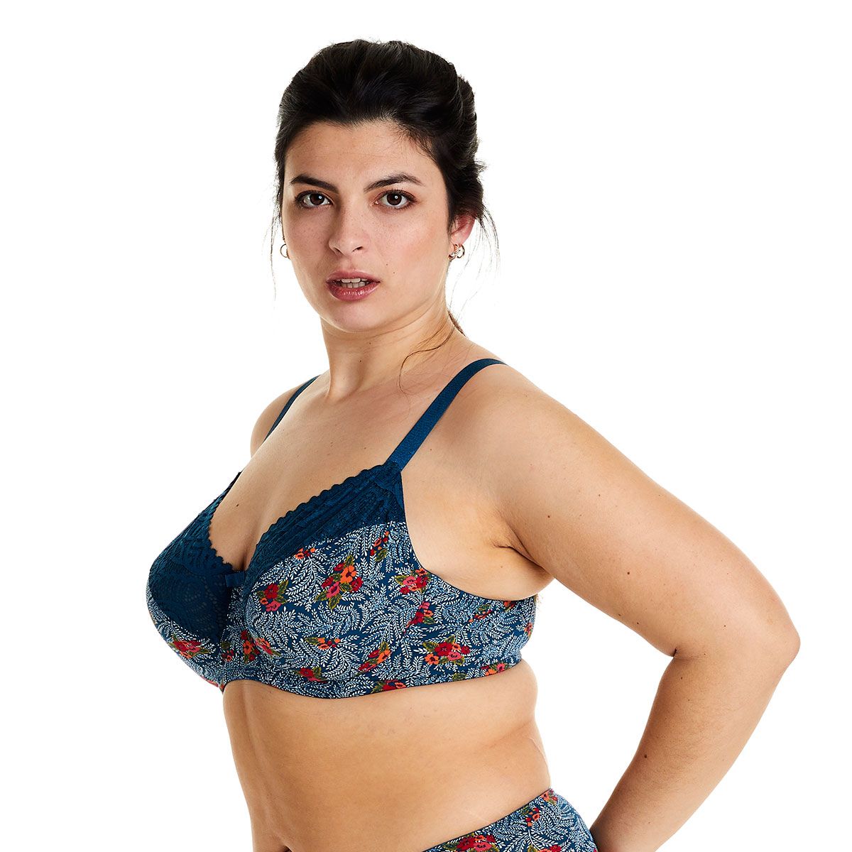 Pomm'Poire Soutien-gorge à armatures grand maintien multico bleu Paprika