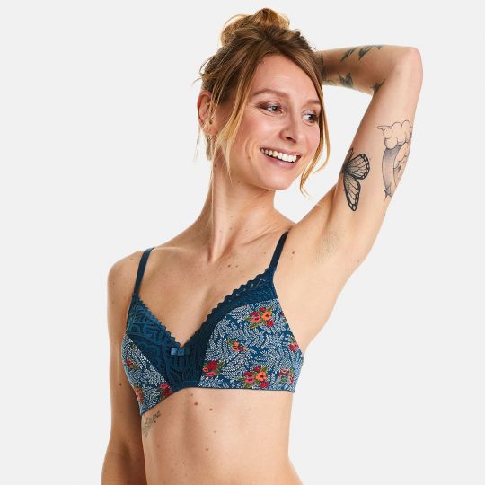 Soutien-gorge souple multico bleu Paprika