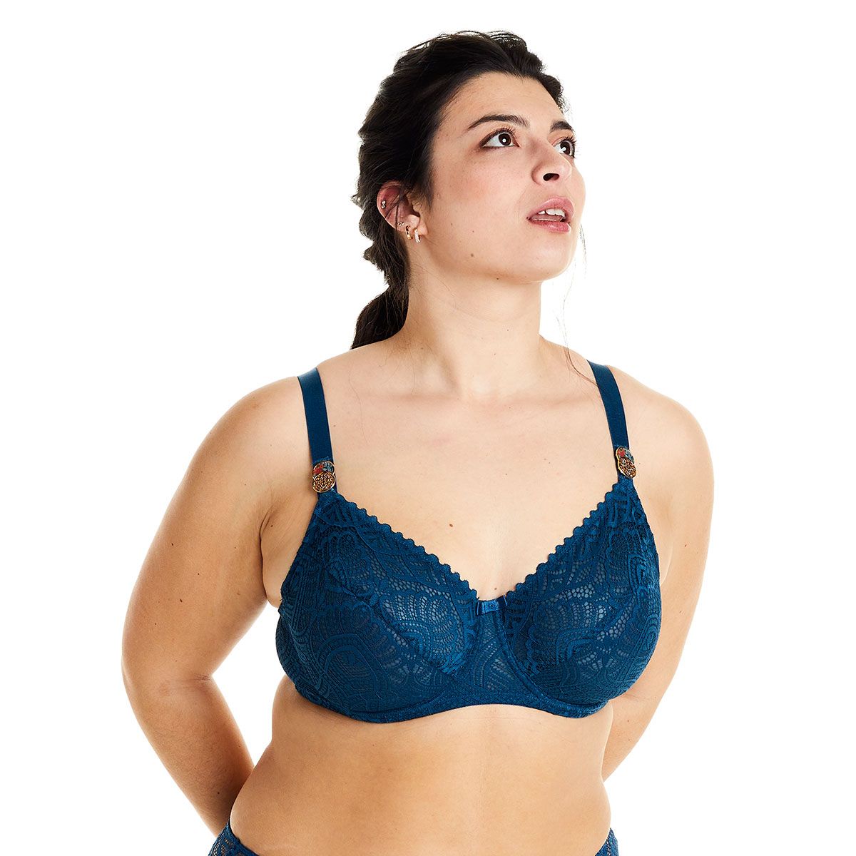 Pomm'Poire Soutien-gorge à armatures grand maintien bleu Paprika