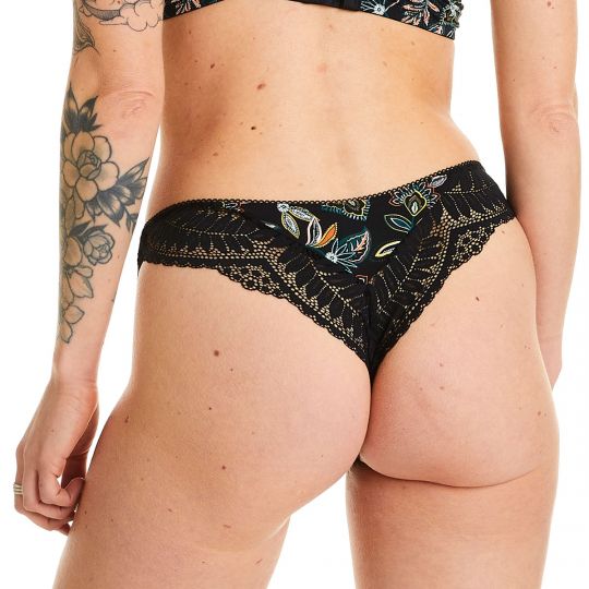 Tanga noir Ivresse