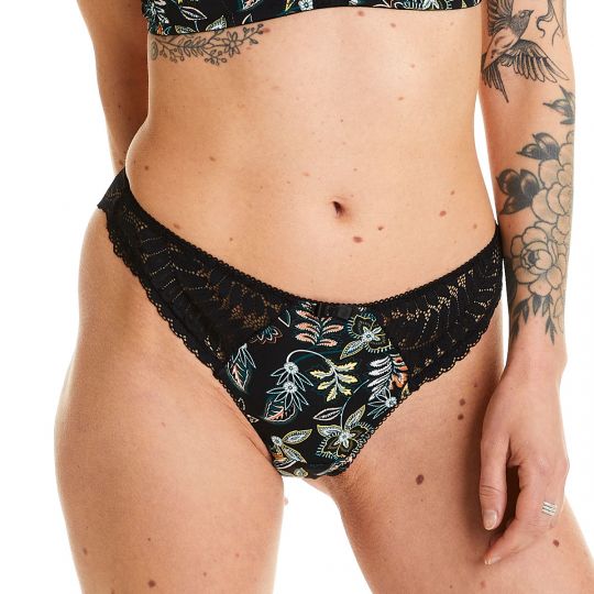 Tanga noir Ivresse