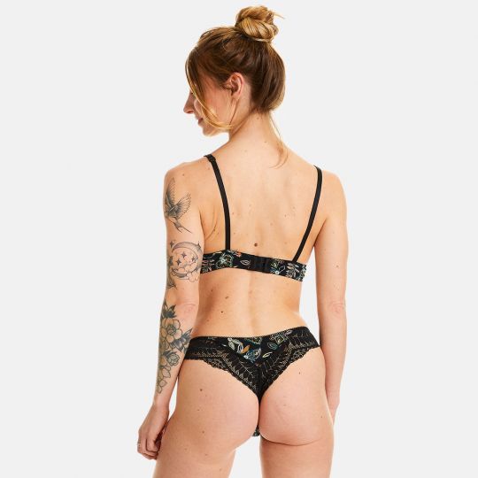 Tanga noir Ivresse