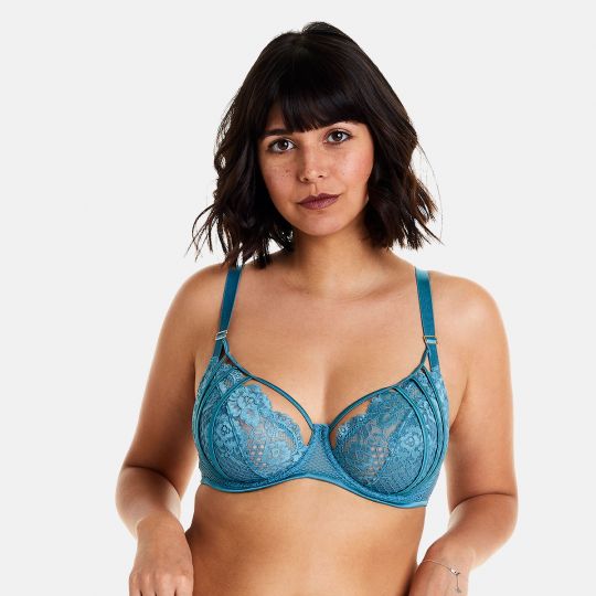 Soutien-gorge à armatures grand maintien vert Voltige