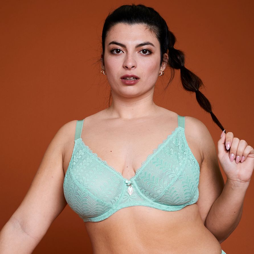 Soutien-gorge à armatures grand maintien vert Inuit