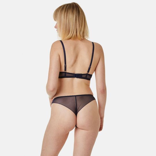 Soutien-gorge ampliforme coque moulée bleu marine Magazine