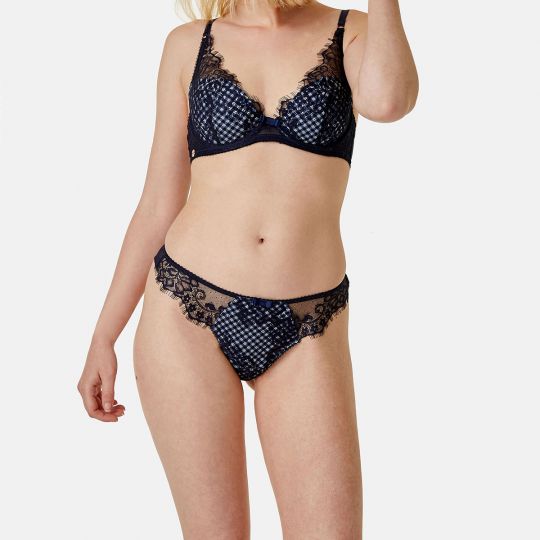 Tanga bleu marine Magazine