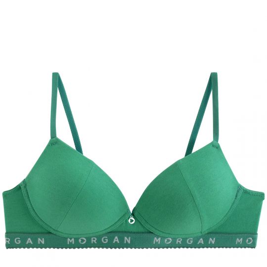 Soutien-gorge sans armatures souple vert Gaby