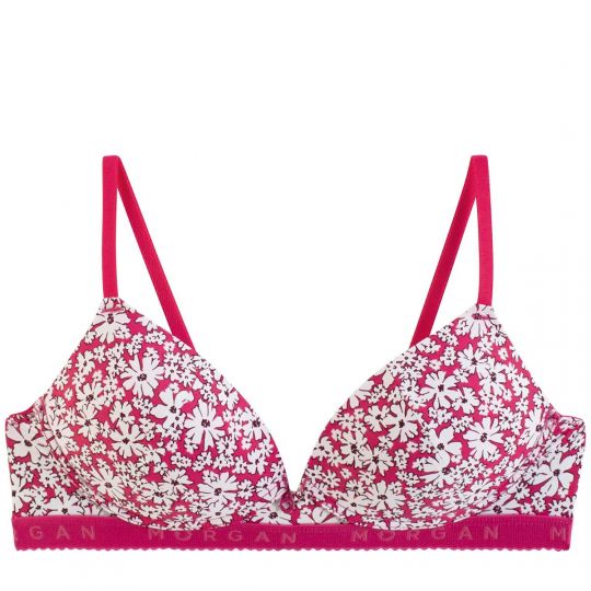 Soutien-gorge sans armatures souple rose Gaby