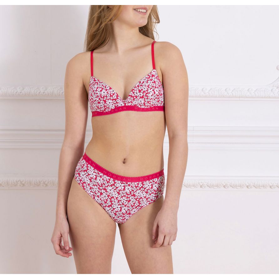 Soutien-gorge sans armatures souple rose Gaby