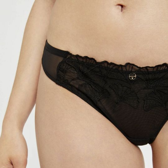Tanga noir Maud