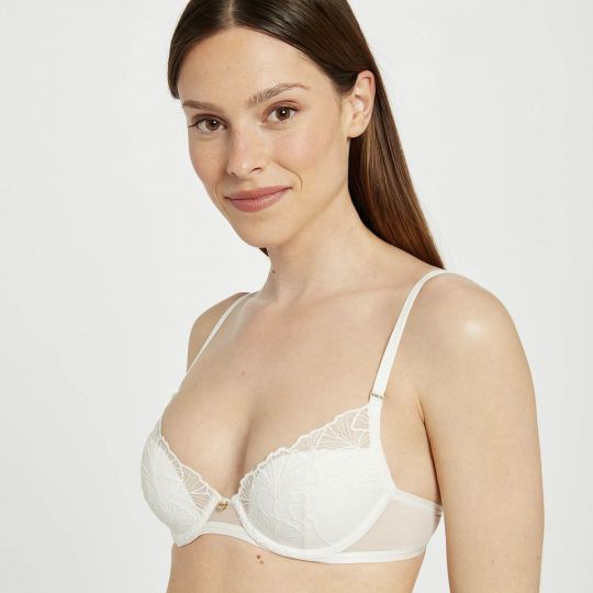 Soutien-gorge ampliforme coque moulée ivoire Maud