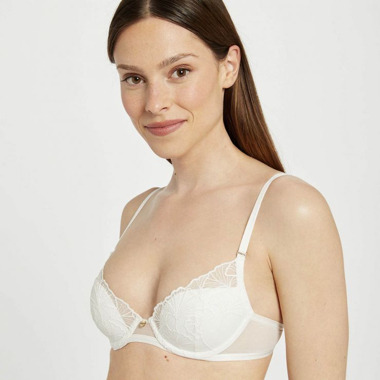 Soutien-gorge ampliforme coque moulée ivoire Maud