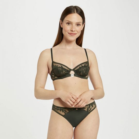 Soutien-gorge armature kaki Lina