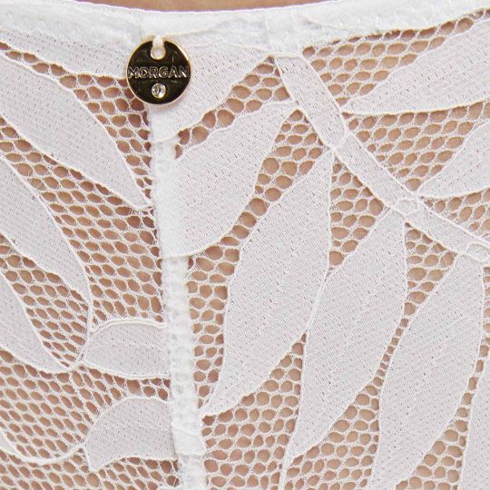 Shorty tanga blanc Lina