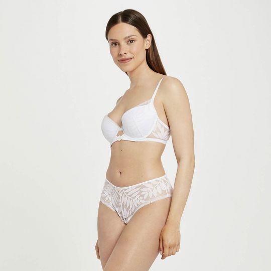 Soutien-gorge ampliforme coque moulée blanc Lina