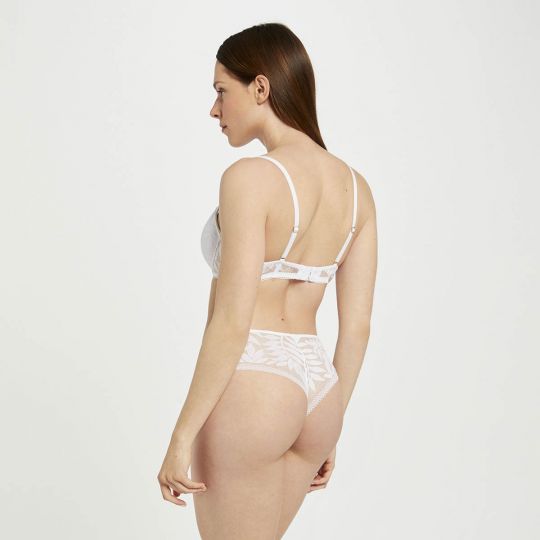 Soutien-gorge ampliforme coque moulée blanc Lina