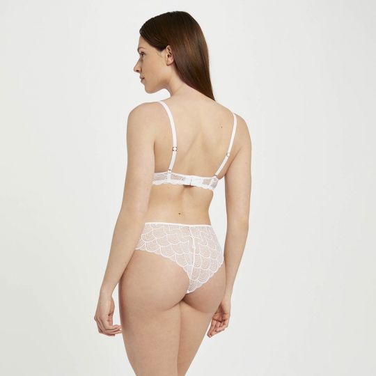 Shorty blanc Justine dentelle