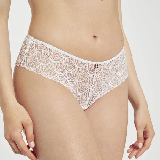 Shorty blanc Justine dentelle